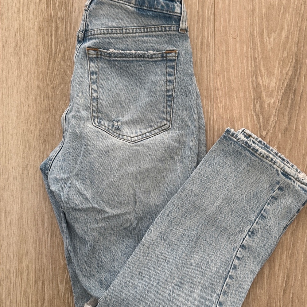 Abercrombie Curve Love Light Blue Denim Jeans